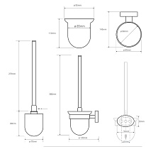 Ерш подвесной Bemeta Oval 118413011 хром