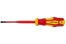 Отвертка диэлектрическая Промлайн с прямым шлицем 0,8x4,0x100мм, до 1000В, Cr-v, slim ПЛ02201044С_z024