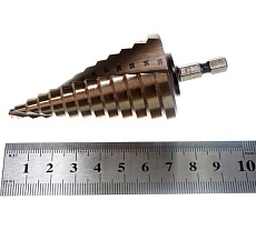 Сверло по металлу шаговое спиральное (4-39 мм; 13 ступеней; Р6М5) Hardcore 144439