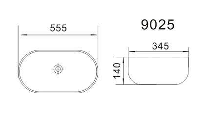 Раковина ЗОВ Oliveeka 9025 55.5x34.5 см белый
