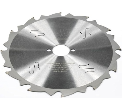 Пильный диск с PCD зубьями 210x2.4x1.6x30 мм, Z=12 WOODWORK 21.210.12