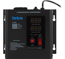 Стабилизатор напряжения Intro Н-500 настенный 140-260В/220В, 500ВА Б0064630