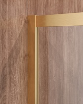 Душевой уголок Cezares MOLVENO-R-2-90-C-BORO-IV 90x90 прозрачный, брашированное золото