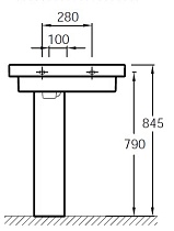 Пьедестал для раковины Jacob Delafon Odeon Up E4722G-00
