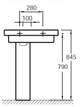 Пьедестал для раковины Jacob Delafon Odeon Up E4722G-00