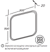 Зеркало Opadiris Ибица 90 см с подсветкой, Z0000013835