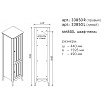 Шкаф пенал Caprigo Marsel 44 см R 33850R-TP809 шоколад