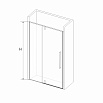 Душевая дверь RGW Stilvoll SV-03B 120x200 распашная, прозрачное, черный
