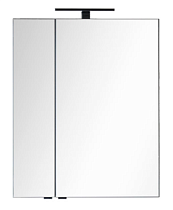 Зеркальный шкаф Aquanet Эвора 70 см серый антрацит