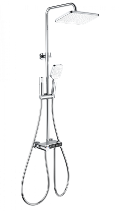 Душевая стойка Wonzon&Woghand Muse Corno WW-B3112-CR термостат, хром