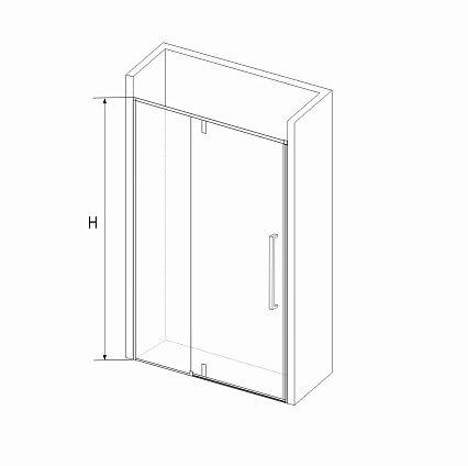 Душевая дверь RGW Stilvoll SV-03B 120x200 распашная, прозрачное, черный