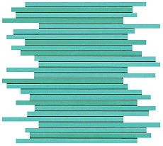 Мозаика Atlas Concorde Dwell Turquoise Mosaico L 30,5x26 см, 9DLT