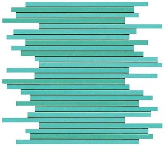 Мозаика Atlas Concorde Dwell Turquoise Mosaico L 30,5x26 см, 9DLT