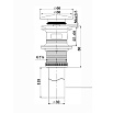 Донный клапан Vincea DBS-616MB без перелива, черный матовый