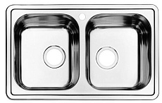 Кухонная мойка Iddis Strit 78 см хром