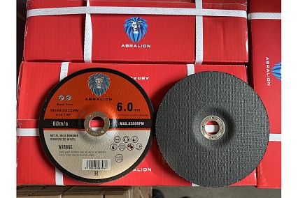 Диск обдирочный 180x6.0x22.23 мм, A24 T- BF металл/нерж. ABRALION 8964