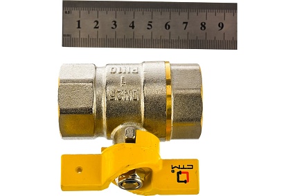 Шаровой кран для газа СТМ ГАЗ 1", г/г, бабочка CGFFB001