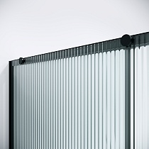 Душевая дверь Niagara Nova 100x195 рифленое, черный матовый NG-84-L10FHB