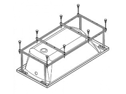 Монтажный комплект к Jika Clavis 170x70 см