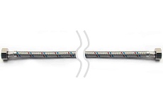 Гибкая подводка для воды Lytcho eco в стальной оплетке, стальная гайка, г/г, 2500 мм 0505.101