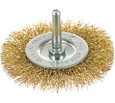Щетка плоская со шпилькой 75 мм для дрели Кедр 146-0075 208025