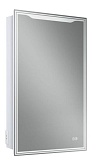 Зеркальный шкаф Art&Max Merano 50x80 см AM-Mer-500-800-1D-L-DS-F с подсветкой, анти-пар