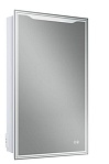 Зеркальный шкаф Art&Max Merano 50x80 см AM-Mer-500-800-1D-L-DS-F с подсветкой, анти-пар