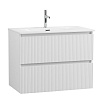 Тумба с раковиной BelBagno Uno 80 см Bianco Opaco