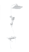 Душевая стойка Wonzon&Woghand WW-B3099-A-MW термостат, белый матовый