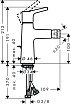 Смеситель для биде Hansgrohe Talis S 72200000