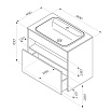 Мебель для ванной Am.Pm Func 80 см белый глянец