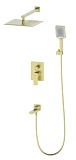 Душевой набор Wonzon&Woghand Edge WW-88939003-BG брашированное золото
