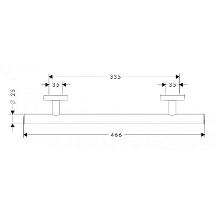 Поручень Hansgrohe Logis 40513000 хром