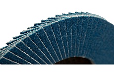 Круг лепестковый торцевой, прямой, цирконат 65% 125х22.2 мм, P-100 ABRAFORM AF-FLAP-FT-125-P100-ZR65