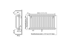 Радиатор КЗТО PC 2-500-28 3/4