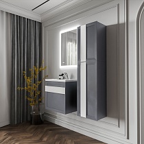 Мебель для ванной Бриклаер Берлин 60 см оникс серый