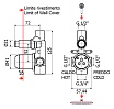 Смеситель для душа Plumberia IXO INT0036CR внутренняя часть, хром