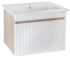 Тумба с раковиной Runo  Модена 75 см крафтовый дуб