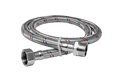 Гибкая подводка для воды (150 см; 1/2"; гайка-штуцер) Valtec VTf.002.IS.0404150