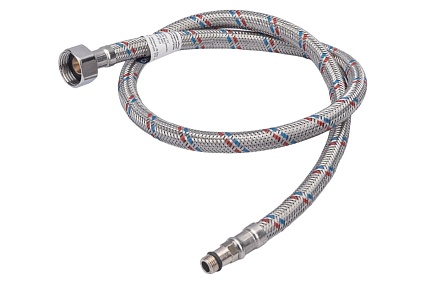Подводка для смесителей СТМ сталь, 1/2xM10x80 см., короткий штуцер CWFSS080