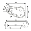 Акриловая ванна VagnerPlast Avona 150x91 R