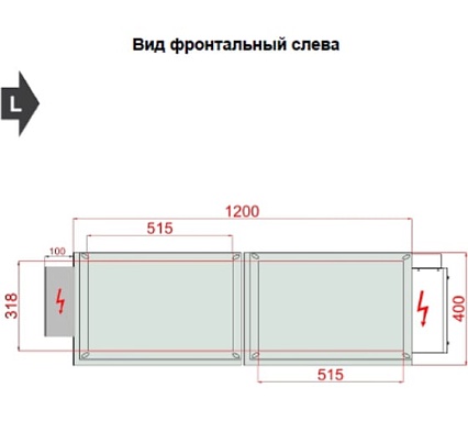 Приточно-вытяжная вентиляционная установка VENTUS Compact VVS010s электрическая VTS VVS010s-R-FPVHS/VVS010s-L-SFPV_cd