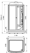 Душевая кабина Радомир Диана-1 1-05-1-0-0-0640 118x108 прозрачный, с гидромассажем
