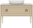 Тумба с раковиной Kerama Marazzi Plaza Classic 120 см, 1+1 ящик, капучино