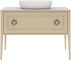 Тумба с раковиной Kerama Marazzi Plaza Classic 120 см, 1+1 ящик, капучино