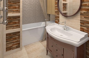 Дизайн-проект ванной комнаты "Нотки прованса"