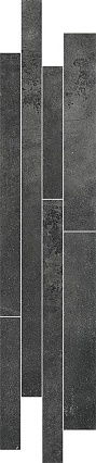 Мозаика Laparet Ferry графитовая 14,4х69 см