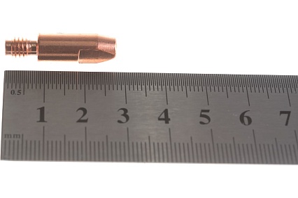 Наконечник токопроводящий (10 шт; E-Cu; М6х28; 0.6 мм) для горелок MIG/MAG Сварог 00000087420