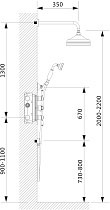 Душевой набор Timo Nelson SX-1390/00SM chrome термостат