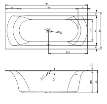 Акриловая ванна Riho Linares 180x80см B142001005